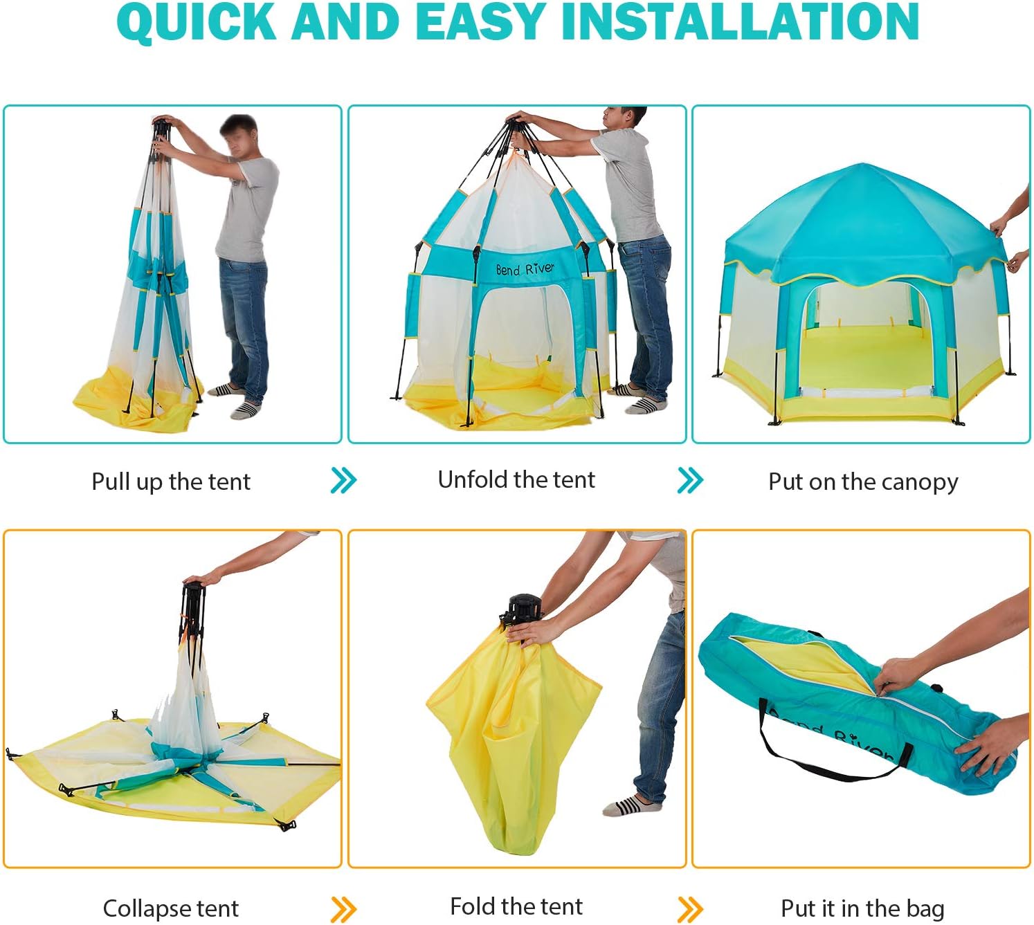 Portable Baby Beach Tent with Canopy N182272