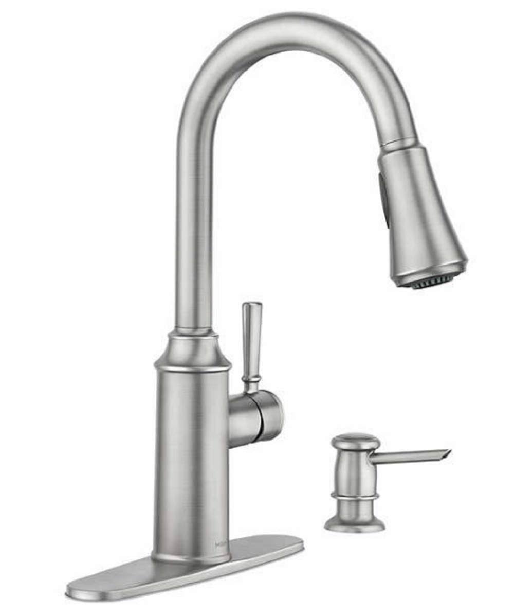 Spot Resist Pulldown Spray Kitchen Faucet W39454