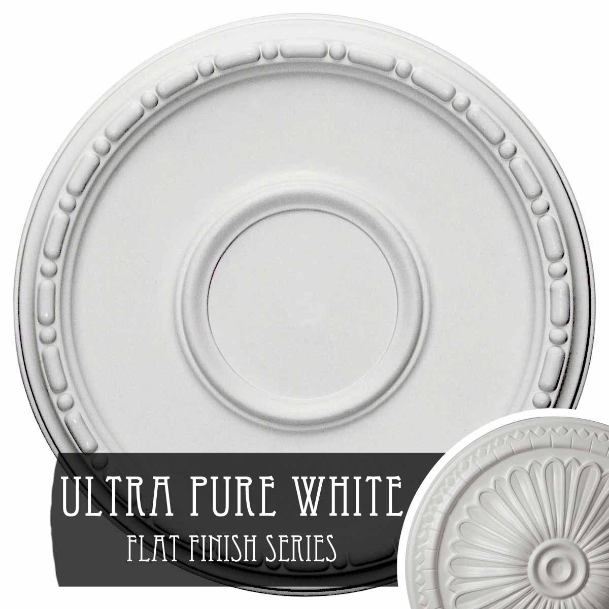 16 1/2x22OD x 1 1/2x22P Ceiling Medallion (Ultra Pure White) M10284