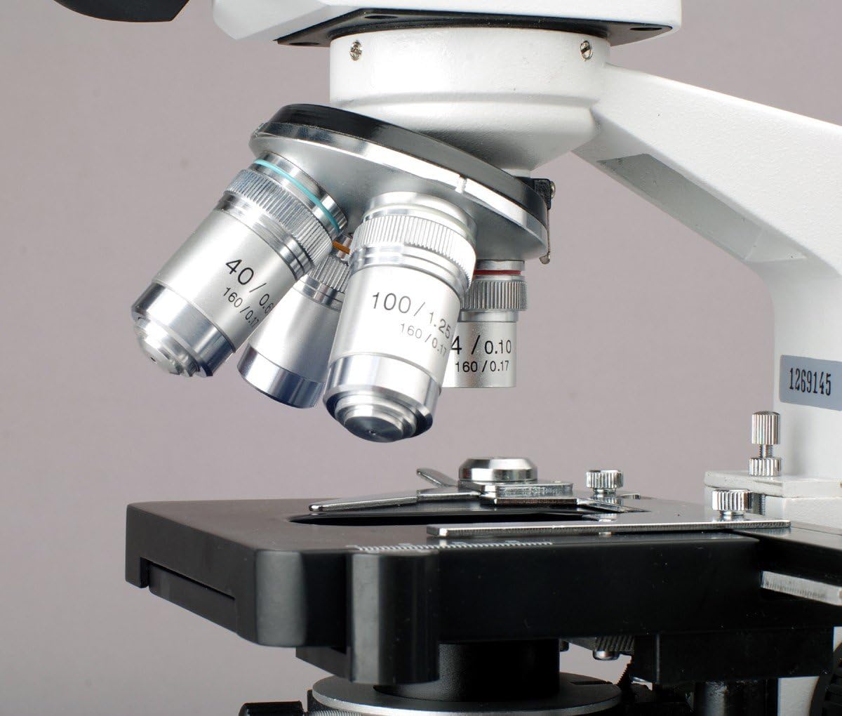 Trinocular Compound Microscope, 40X-2000X Magnification, LED Illumination E27584