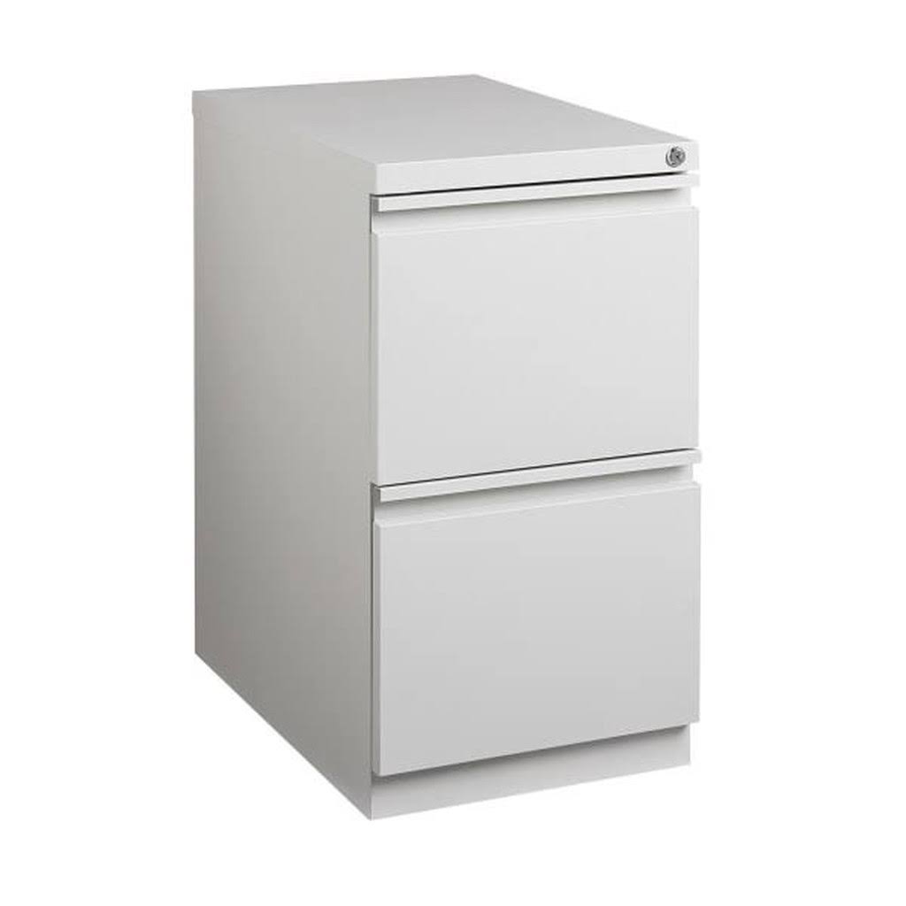 Light Gray 2-Drawer Metal Mobile File Cabinet B2747