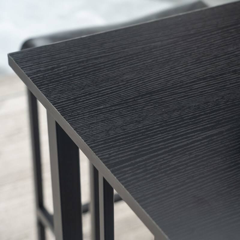 Rectangle Dining Set Black (Set of 3) S6544