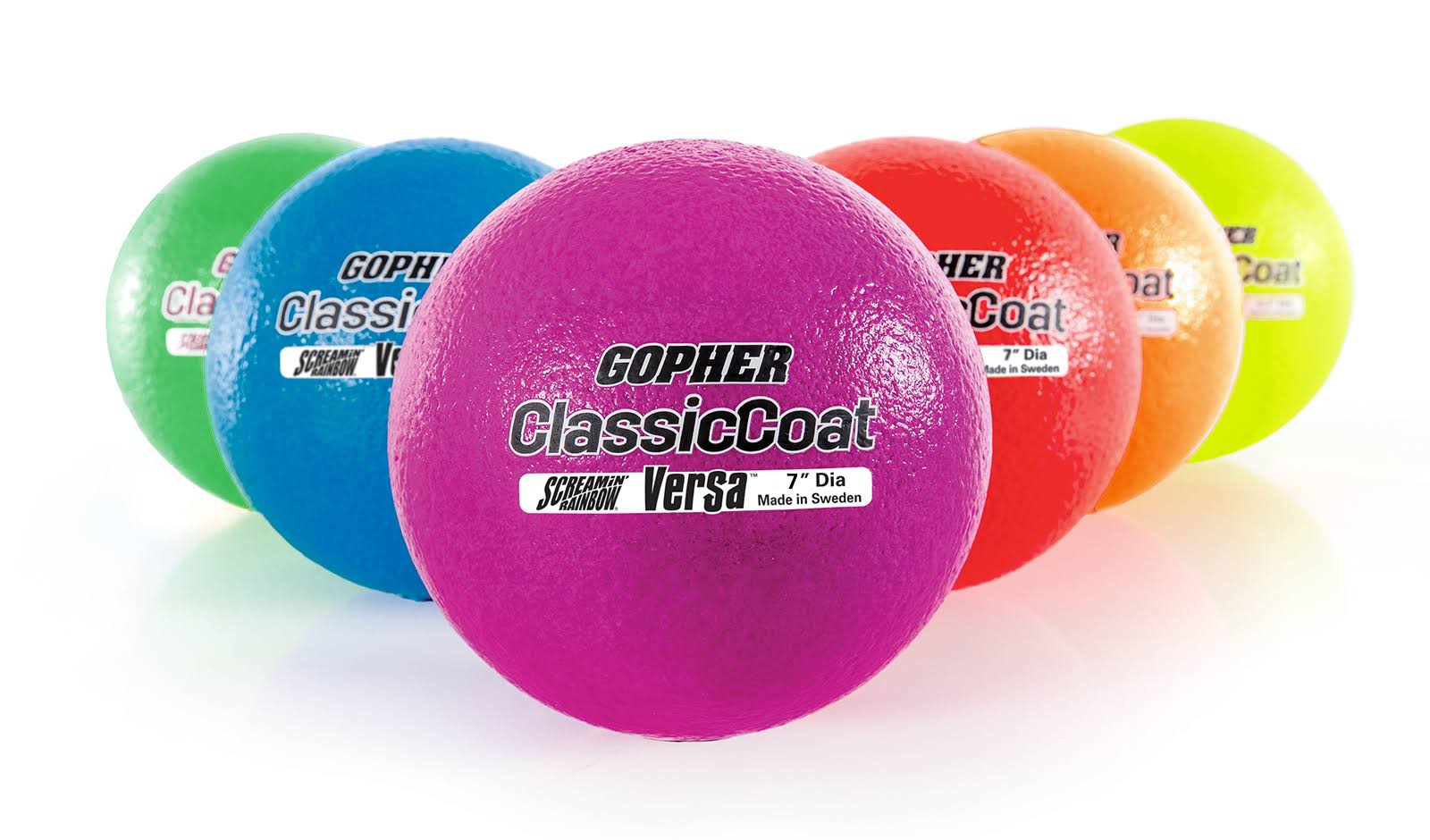 Rainbow 7x22 Diameter Coated-Foam Balls J601