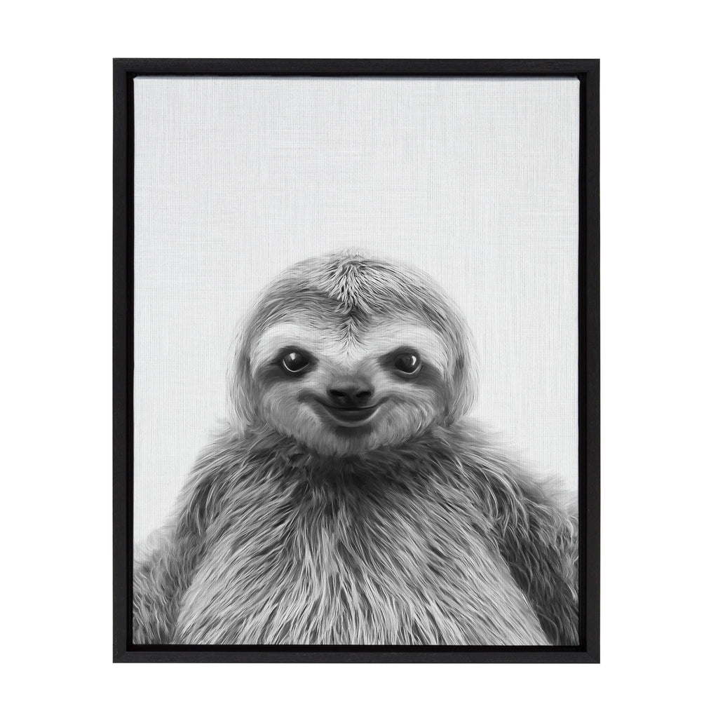 Black Framed Canvas J430563