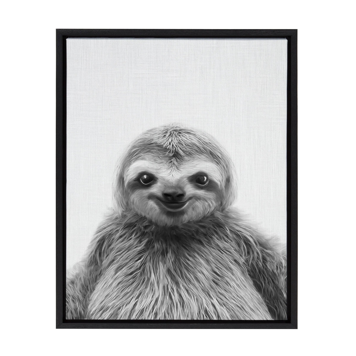 Black Framed Canvas J430563