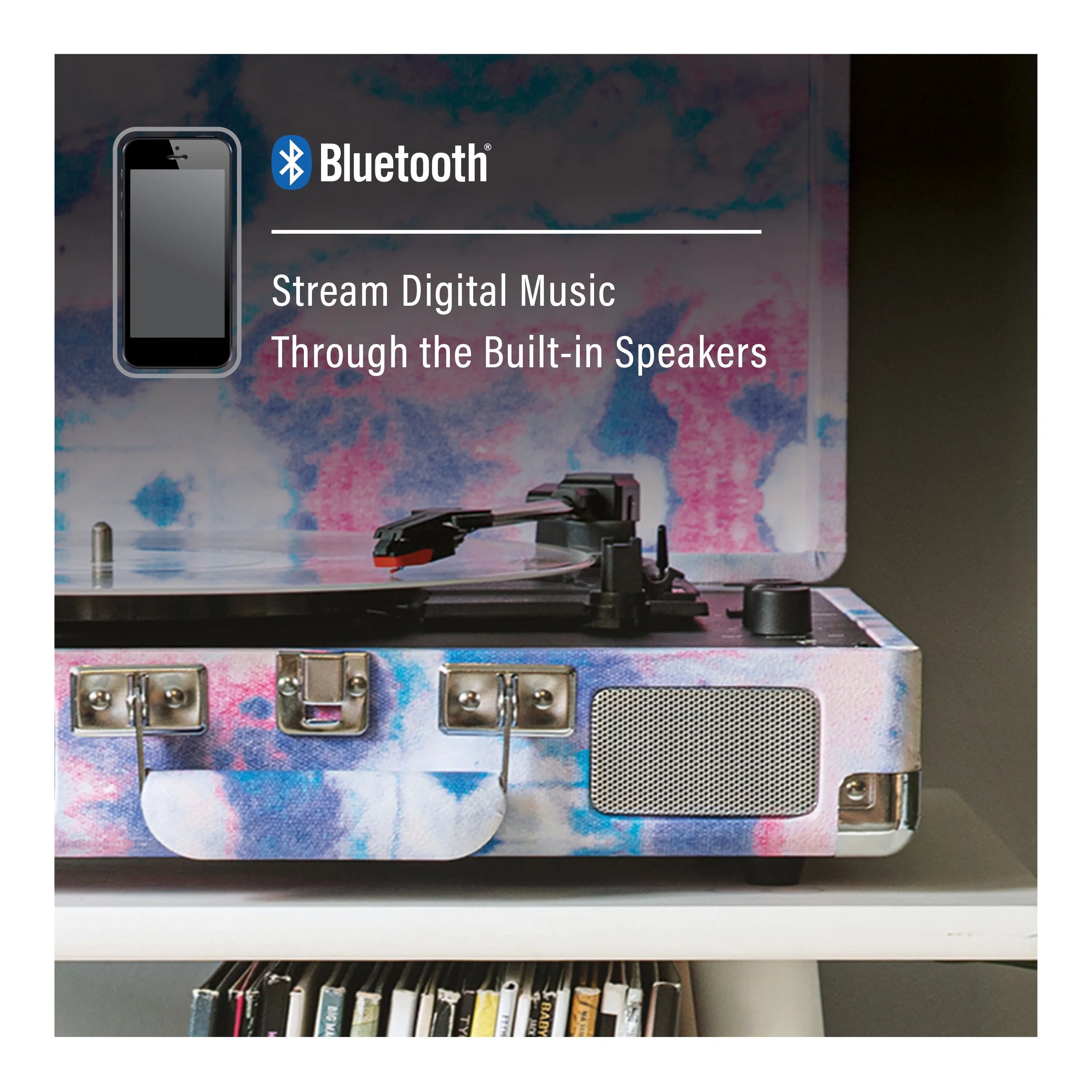 Vinyl Record Player with Bluetooth Speakers H87906
