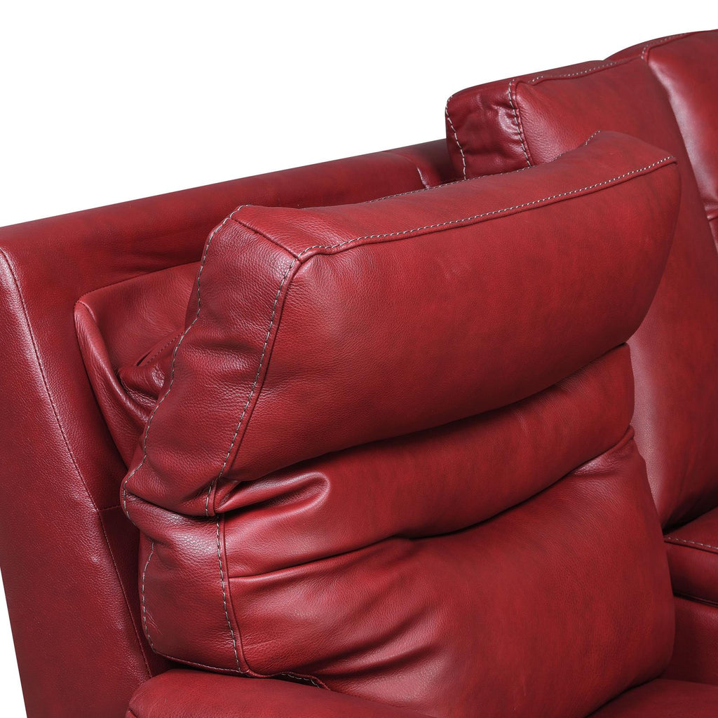 Dark Brown Leather Power Recliner Sofa B38881