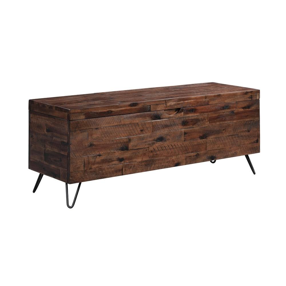 Acacia Wood Storage Bench T590