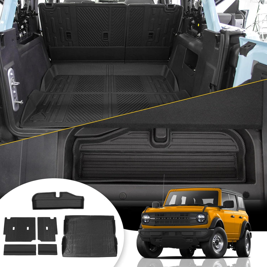 All-Weather TPE Cargo Liners for 2022 Ford Bronco 4 Doors U361