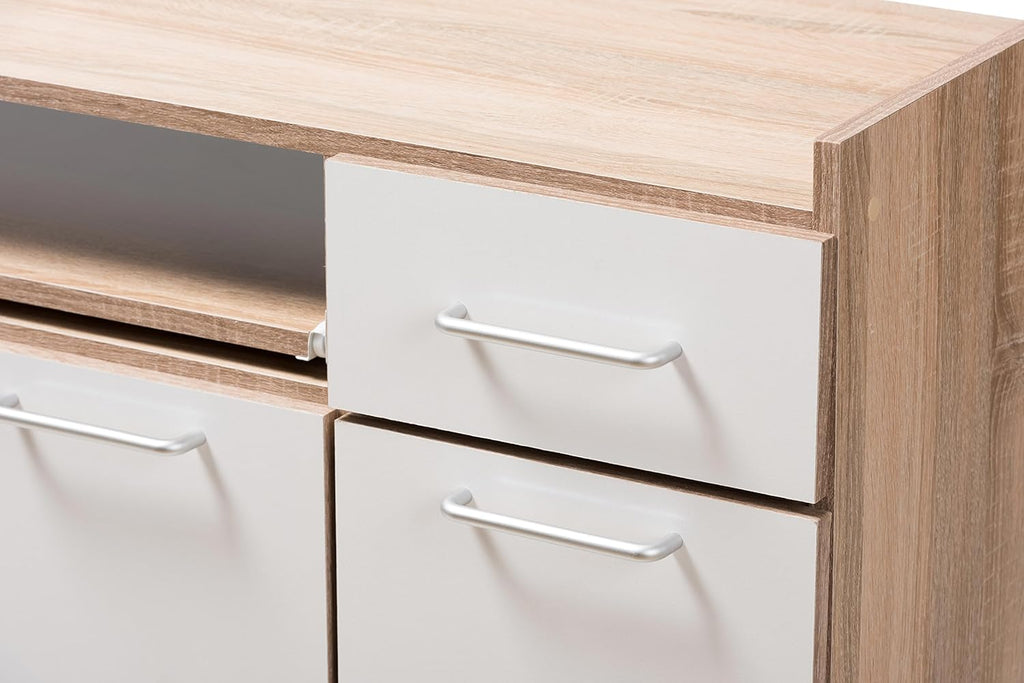 White/Oak Brown Kitchen Cabinet I7124