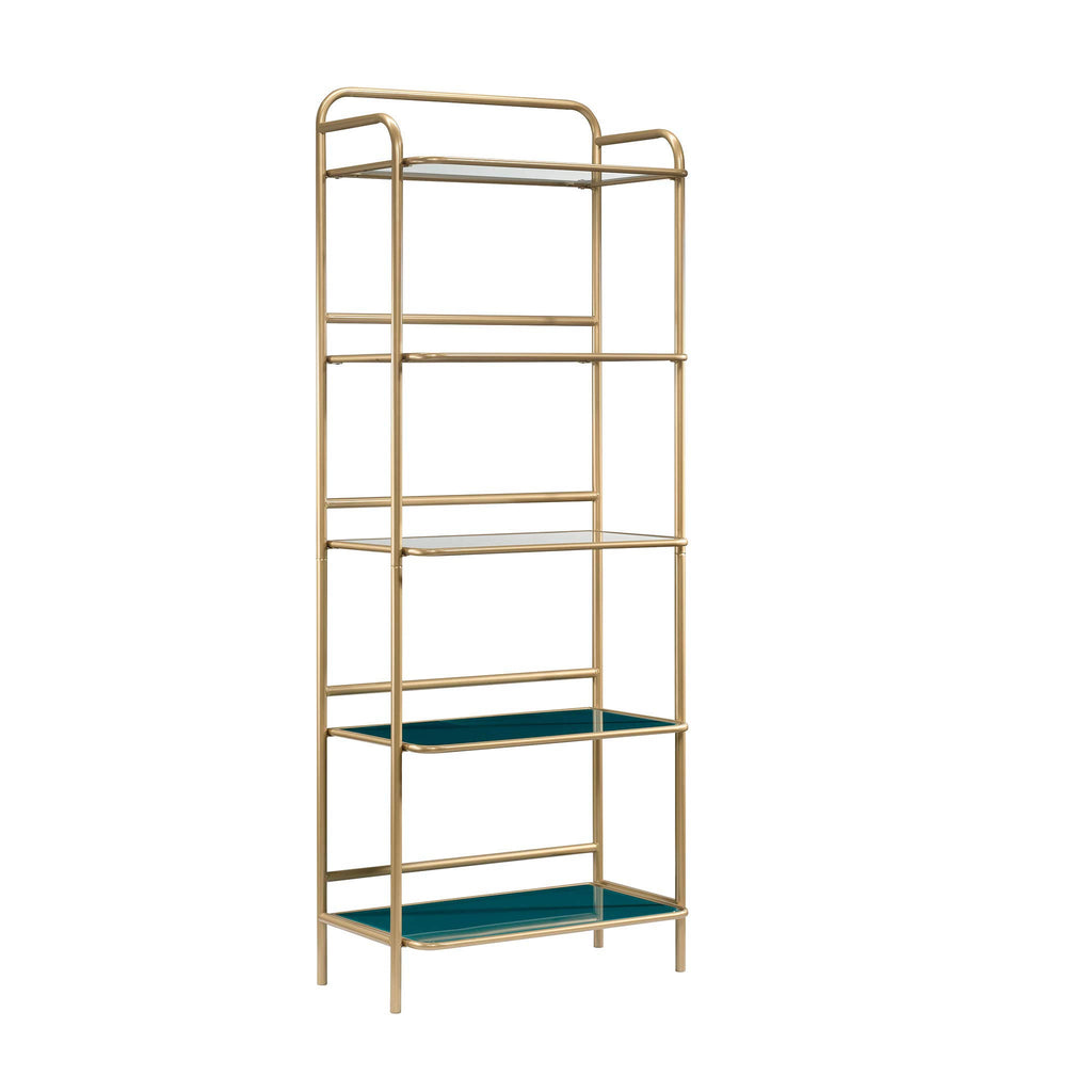 5-Shelf Bookcase in Satin Gold B54750