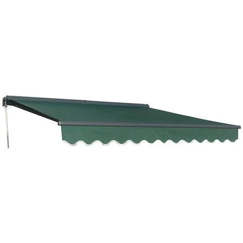 Green Half Cassette Housing Motorized Retractable Awning Patio Cover 20x10 I229081