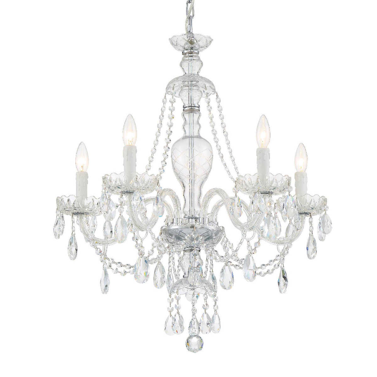 Chrome 5 Light Chandelier A42749