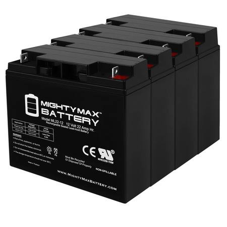 12V 22Ah SLA Battery 4 Pack S138045