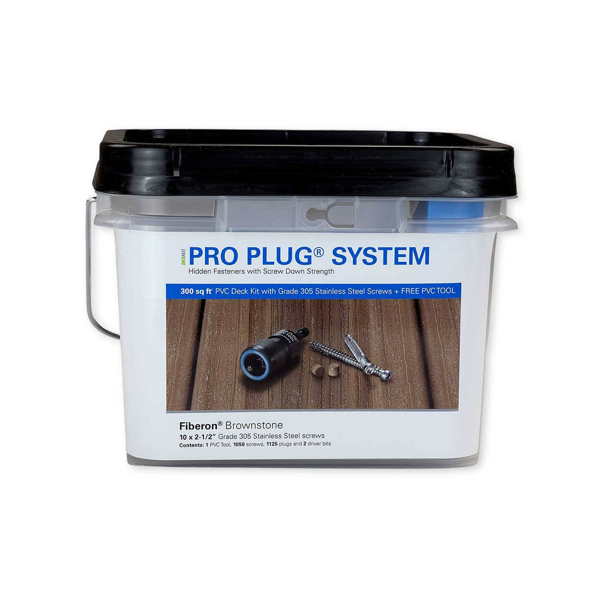 Pro Plug System for Fiberon Decking - 300 Square Feet - 305 Stainless Steel Z400330