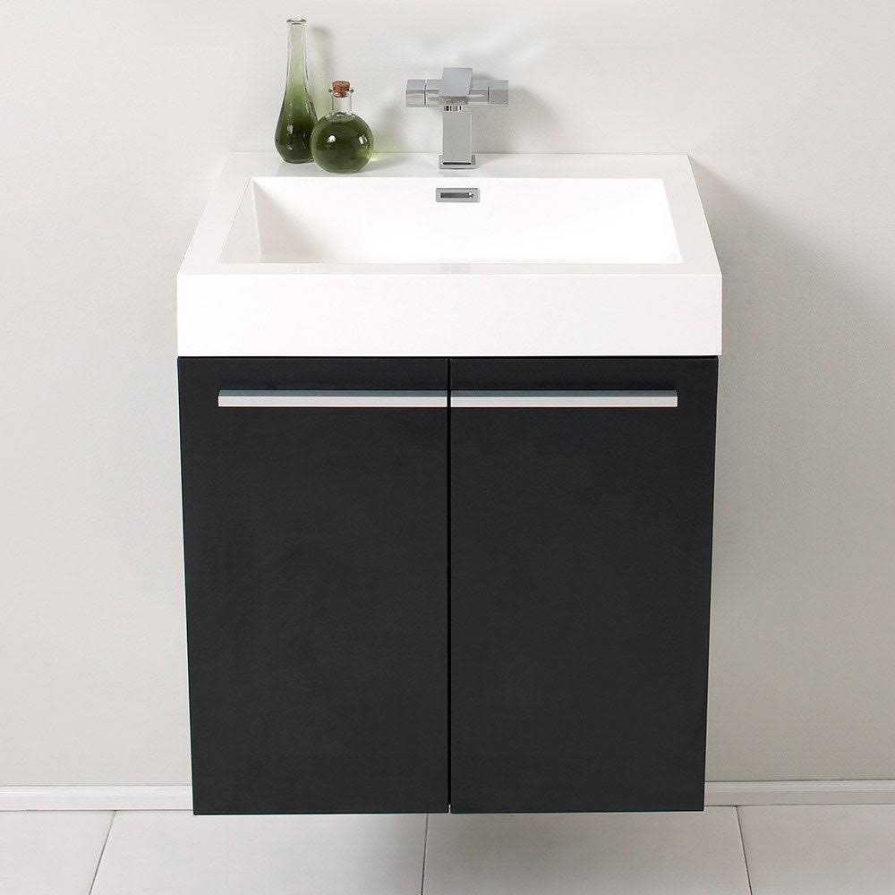 Walnut Bathroom Cabinet with Integrated Sink S965040