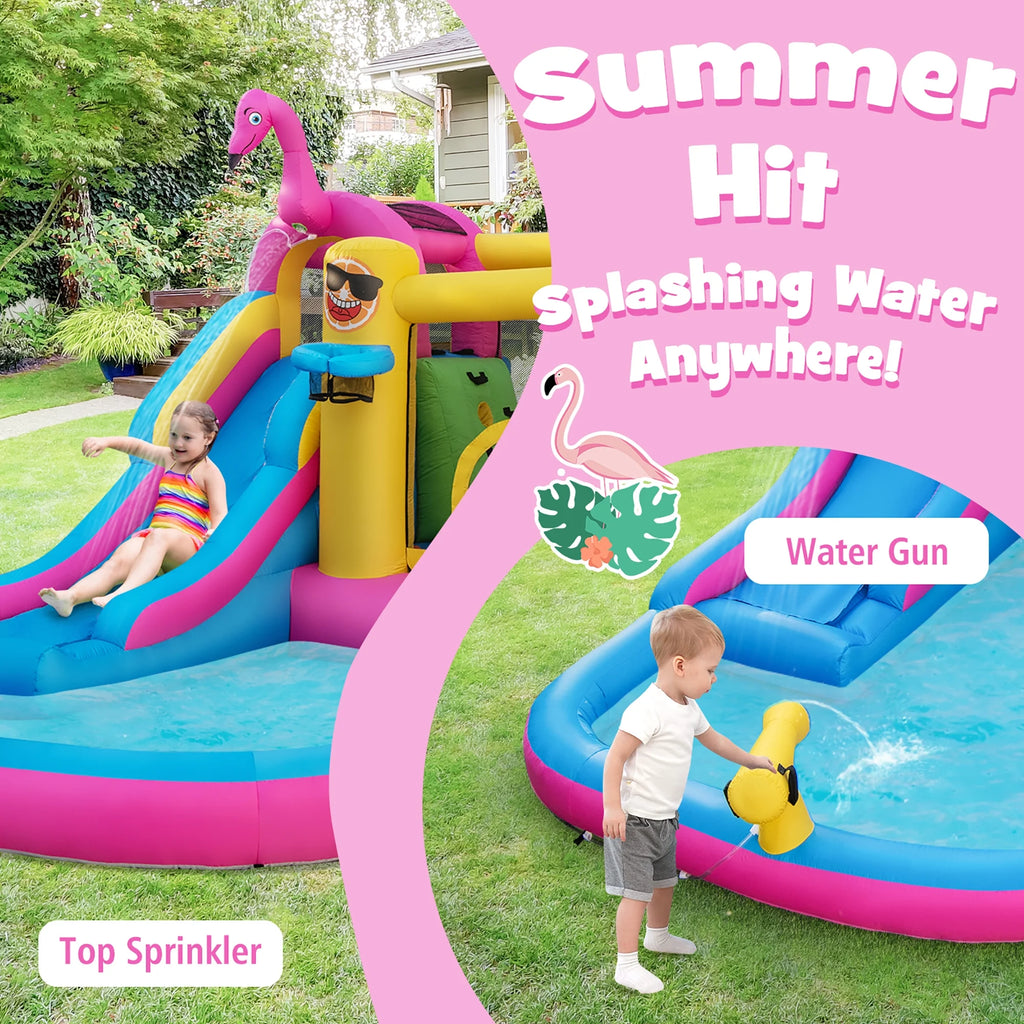 Tropical Inflatable Bounce Castle with Ocean Ball and 735W Blower H499
