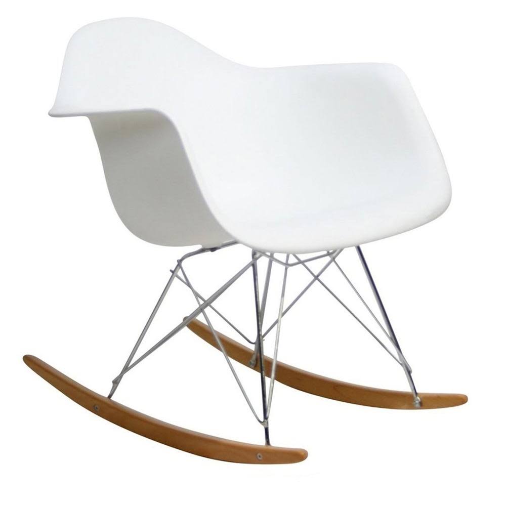 Light Gray Rocking Chair H5396