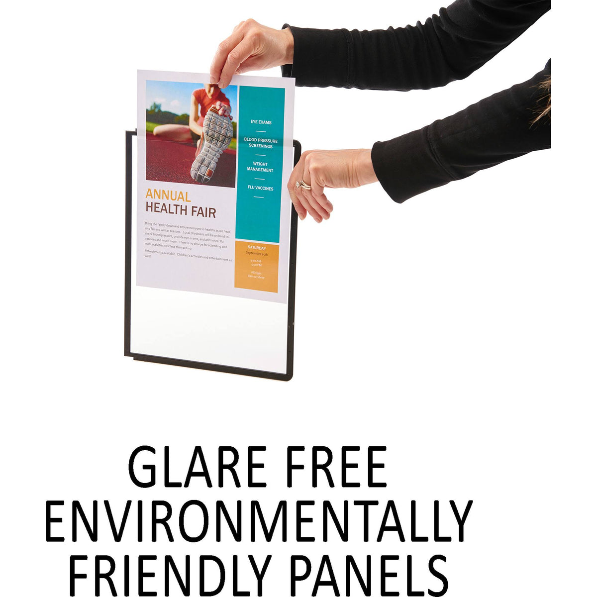 Black Sherpa 40-Panel Carousel Reference System, 80-Sheet Capacity I8229