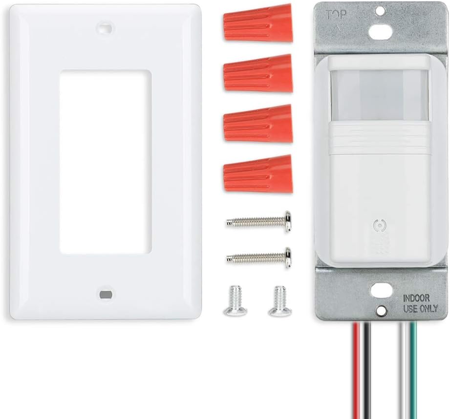Motion Activated Wall Switch, Single Pole, 10 Pack A2945