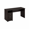 60W Computer Desk with Drawers in Espresso Oak X90155