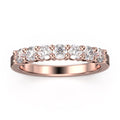 18K Rose Gold Over Silver Diamond Moissanite Ring X217978