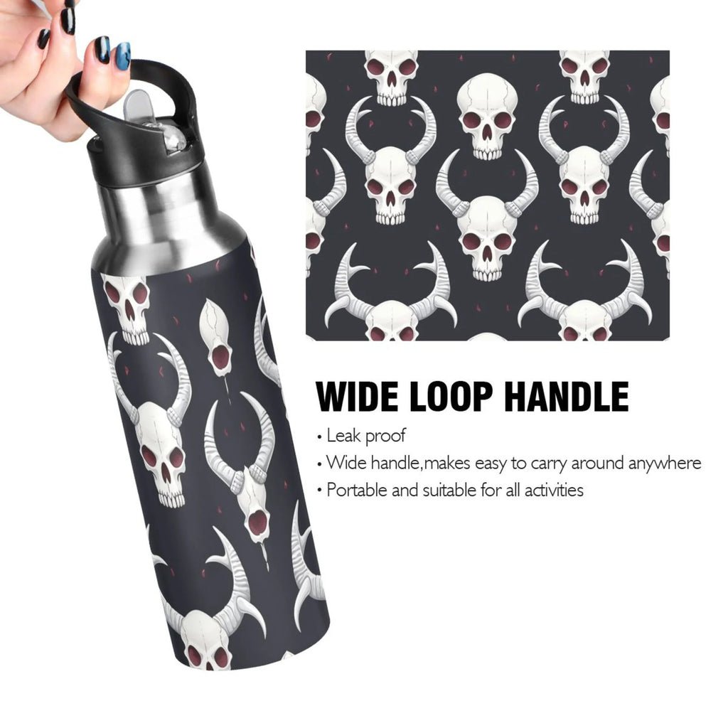 Insulated Stainless Steel Water Bottle with Straw Lid, 20 oz U10768