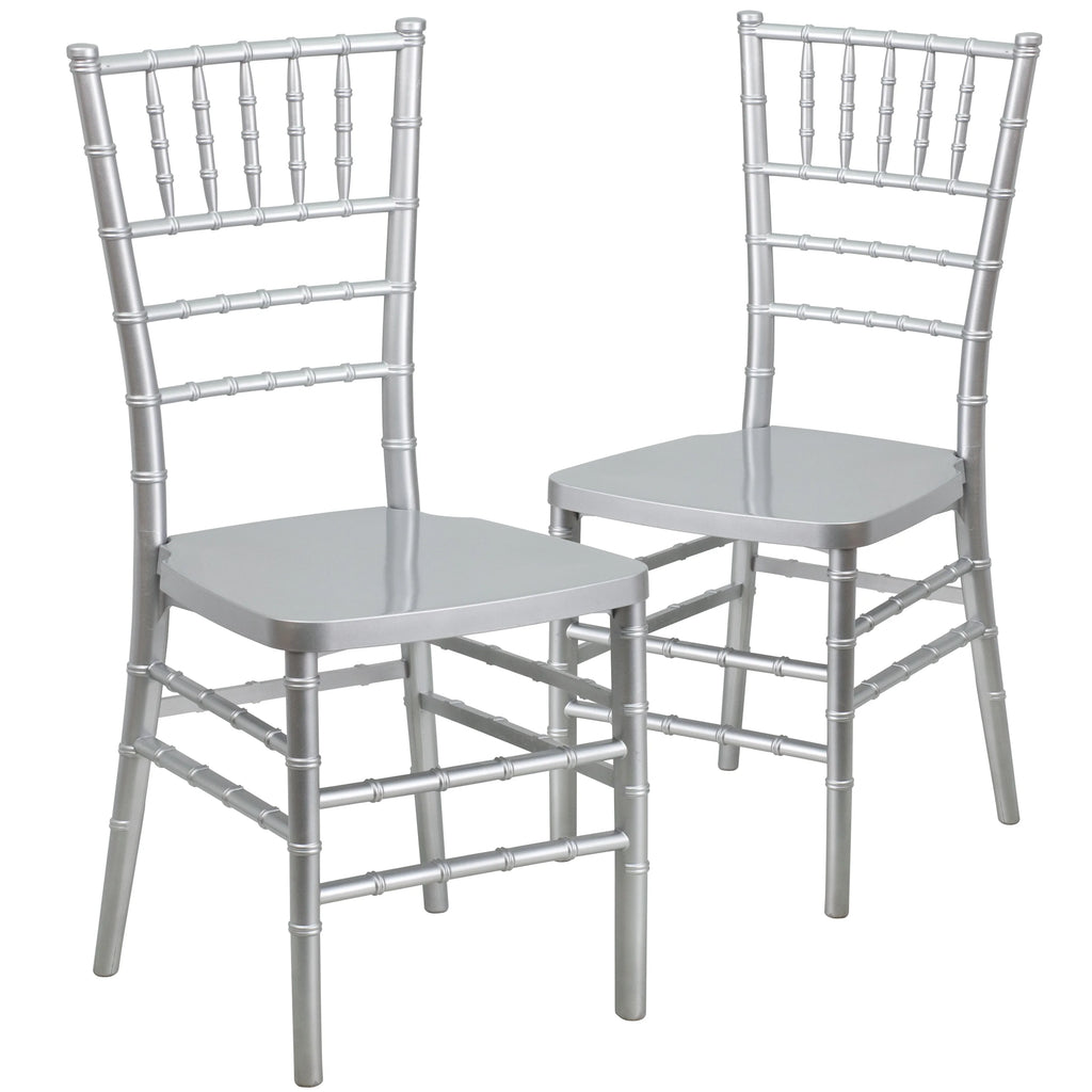 Silver Resin Stacking Chiavari Chair G15208