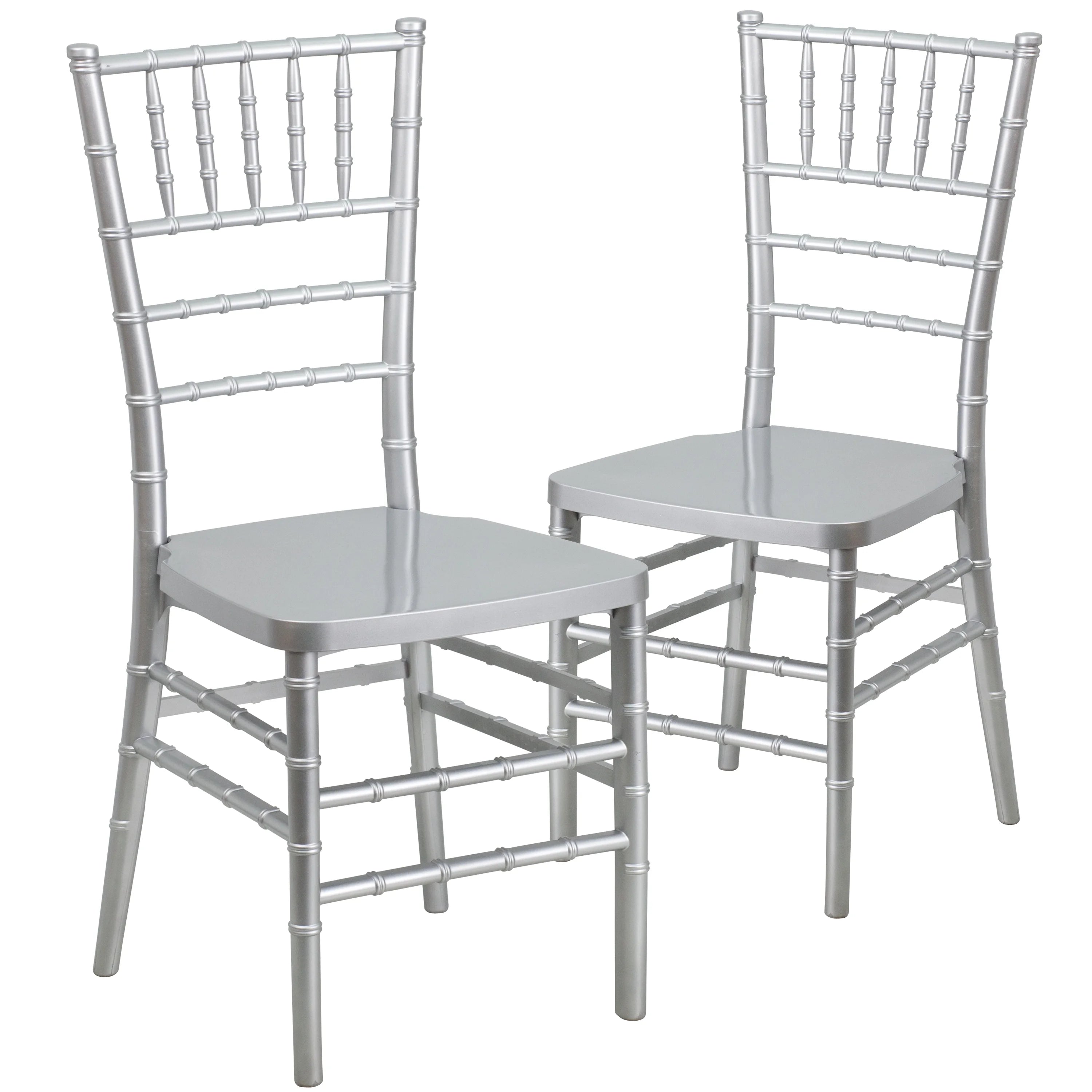 Silver Resin Stacking Chiavari Chair G15208