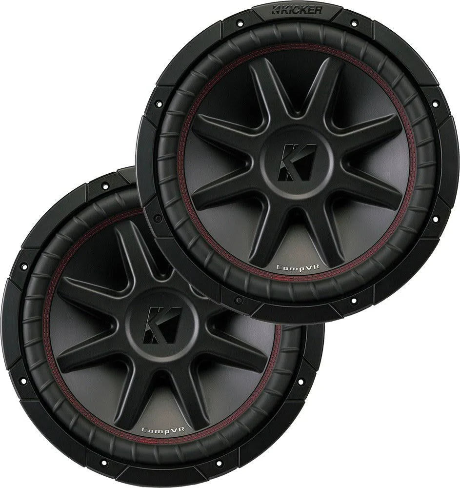 2 Dual Voice Coil 4-Ohm Car Stereo Subwoofers E930470