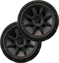 2 Dual Voice Coil 4-Ohm Car Stereo Subwoofers E930470