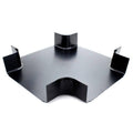 Black ABS Plastic Cable Raceway Cross Fitting X653