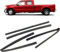 Set of 4 Front & Rear Door Window Trim Seal Rubber Weatherstrip Kit U989