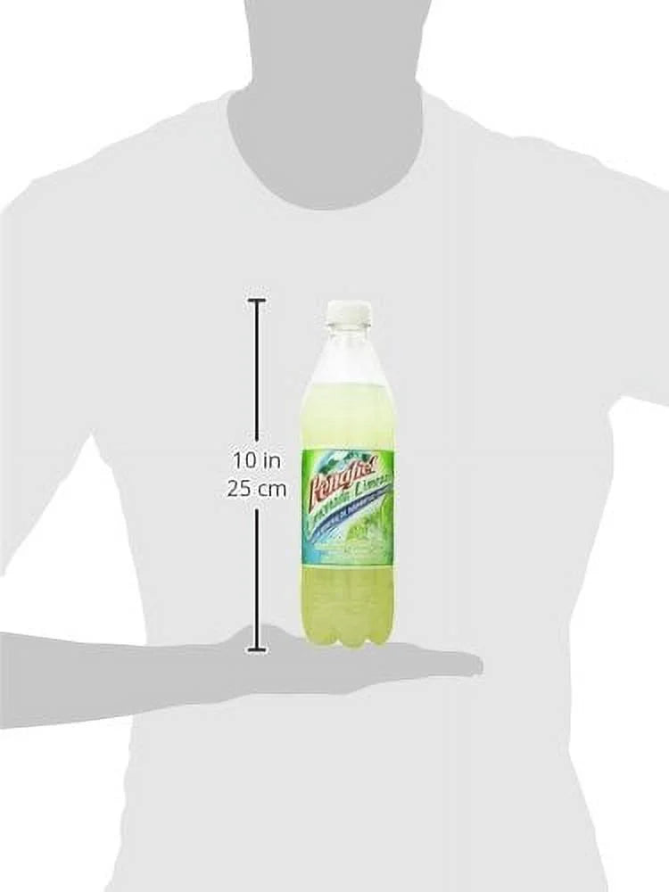Limeade Mineral Spring Water Beverage 20 oz Plastic Bottles - Pack of 12 E538552