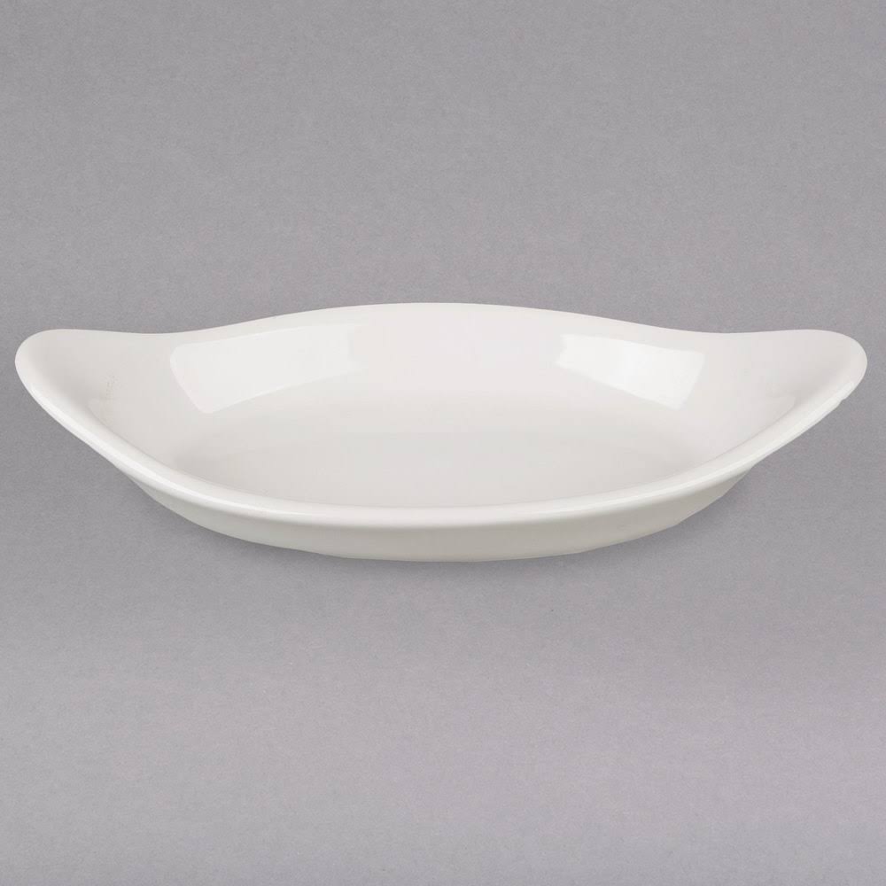White 6 oz. Oval Welsh Rarebit Dish Q218