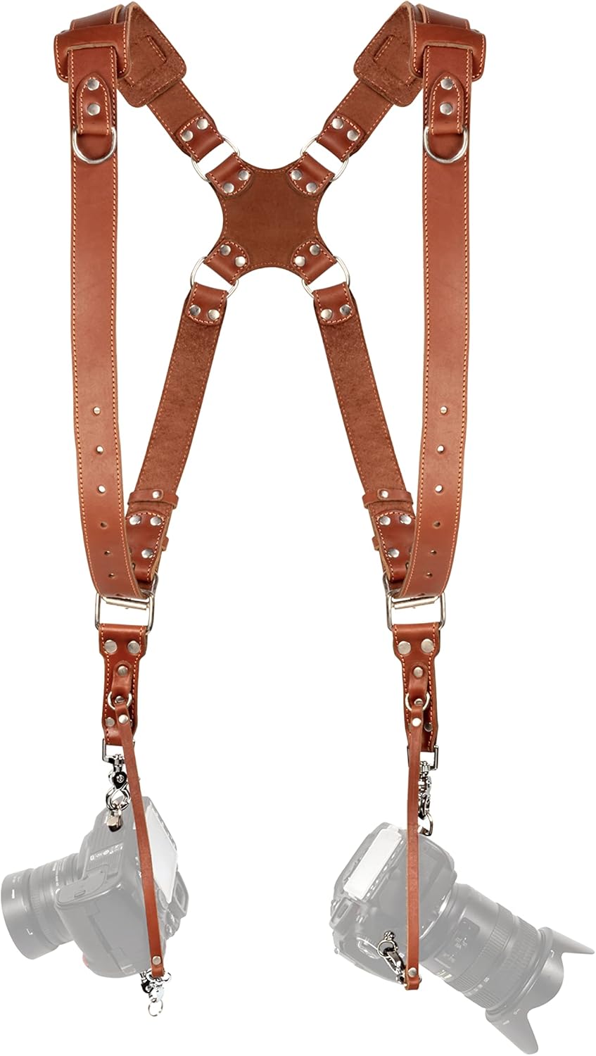 Dual Camera Leather Shoulder Strap Z76272