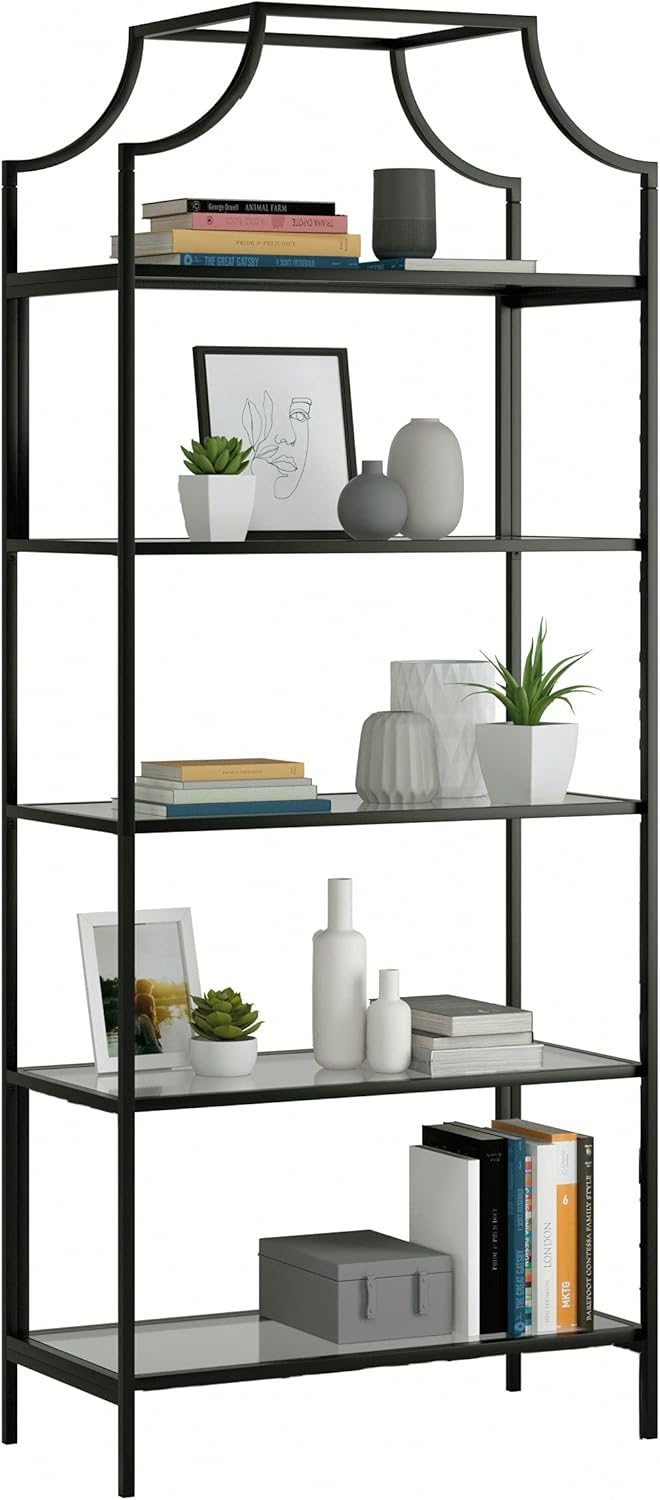 Black Finish Bookcase N5460