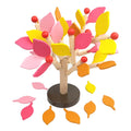 1 Set Wooden Tree Blocks with Leaves 3D Building Toy (Yellow) L1792