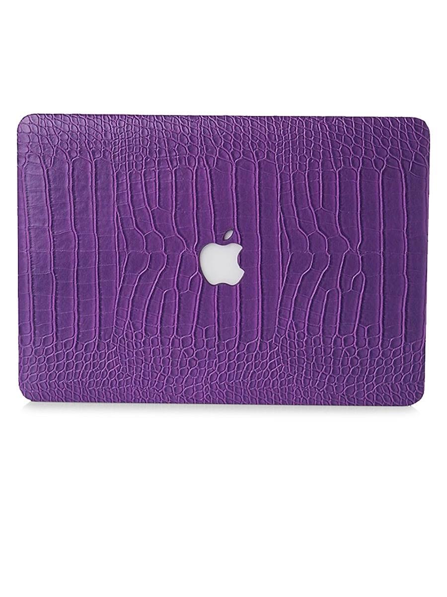 Faux Crocodile MacBook Case - Plum O263