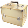 Gold Portable Makeup Train Case E462