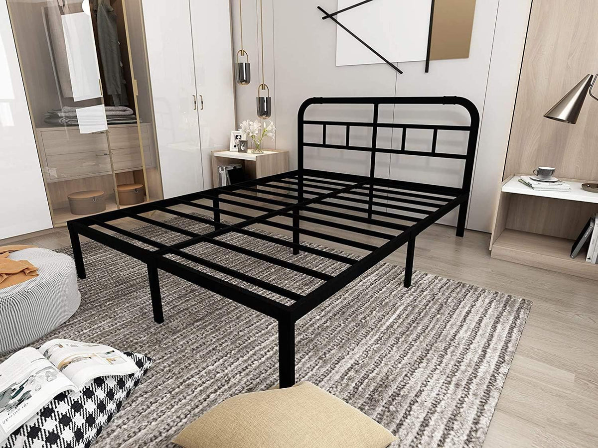 Black Metal California King Bed Headboard Q5338