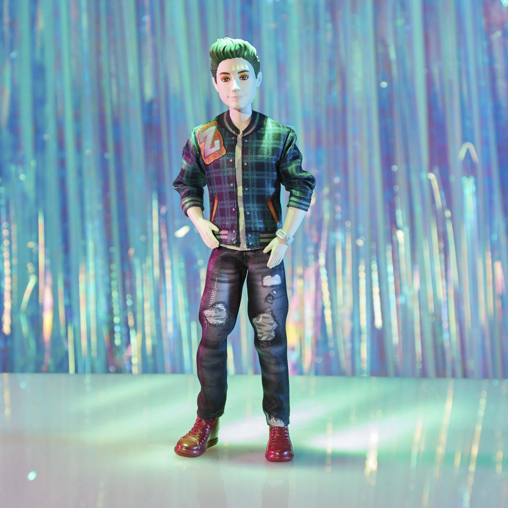 Zed Fashion Doll with Green Hair, Outfit, and Accessory I879361