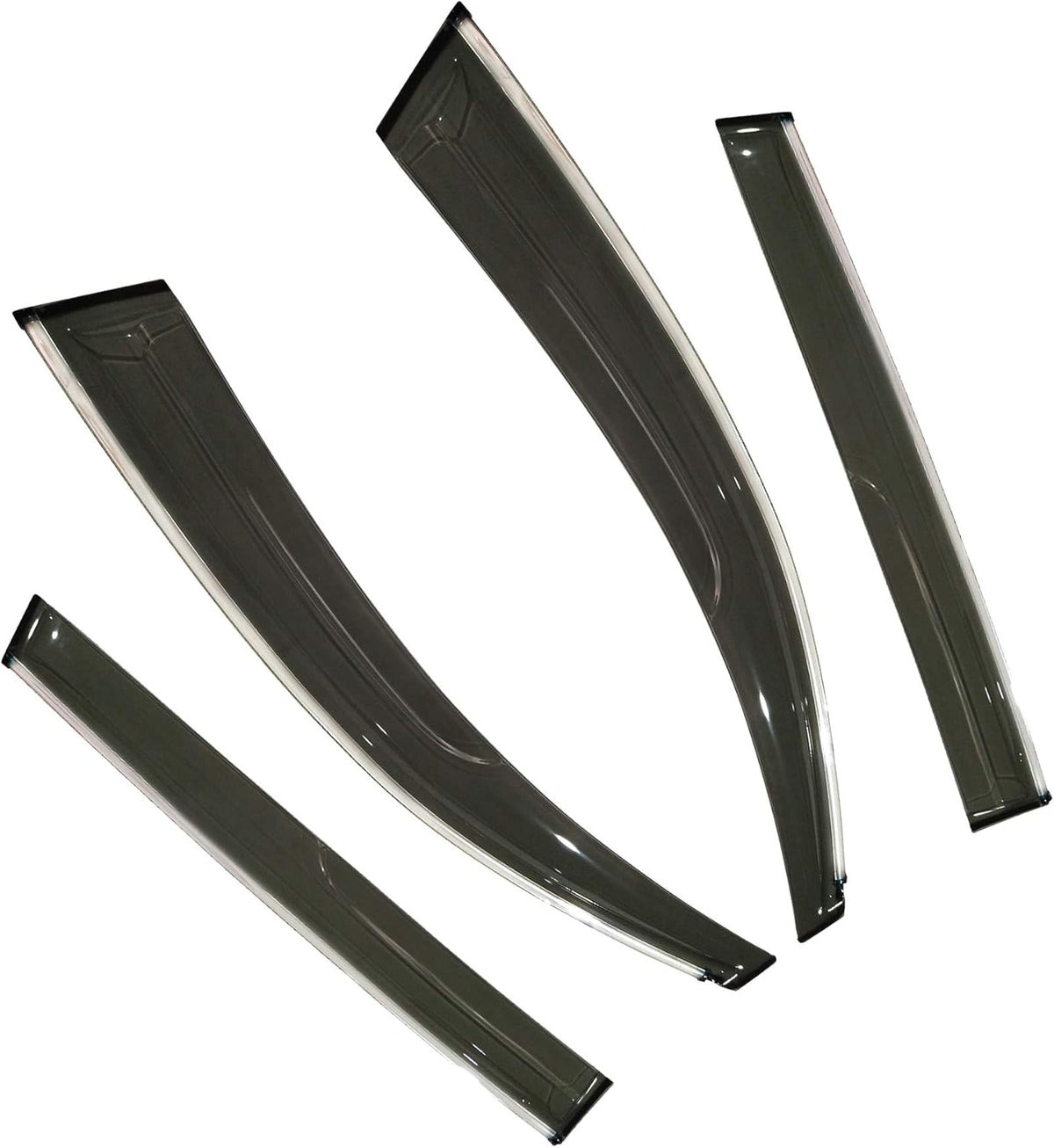 Smoke Gray 4 Pcs Set Vent Visor Window Deflectors L238