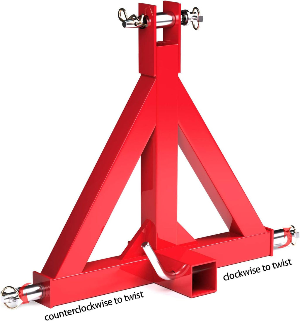 3 Point 2 Hitch Receiver Adapter Drawbar Trailer Adapter Category One Tractor Tow Pack of 2 S481