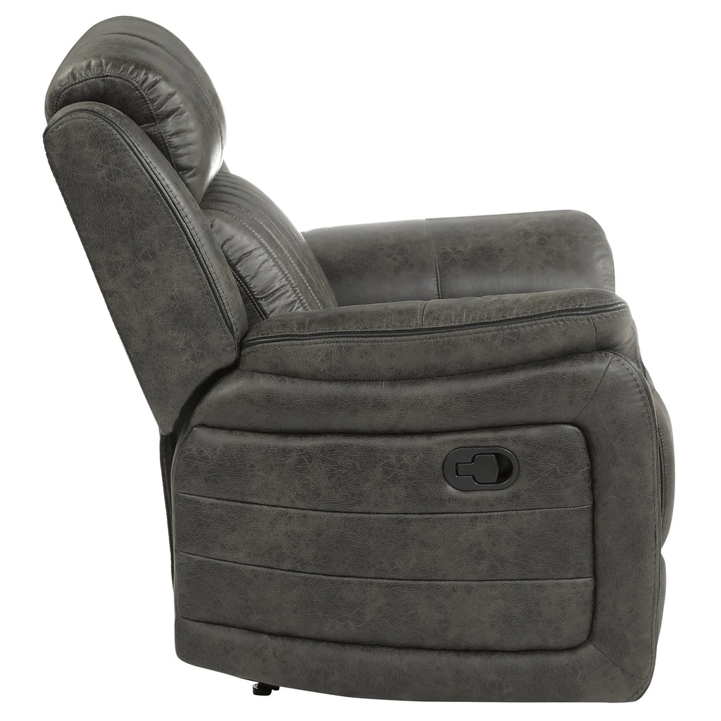 Polished Microfiber Upholstered Reclining Chair V669
