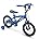14" Gloss Blue Kids Bike W824