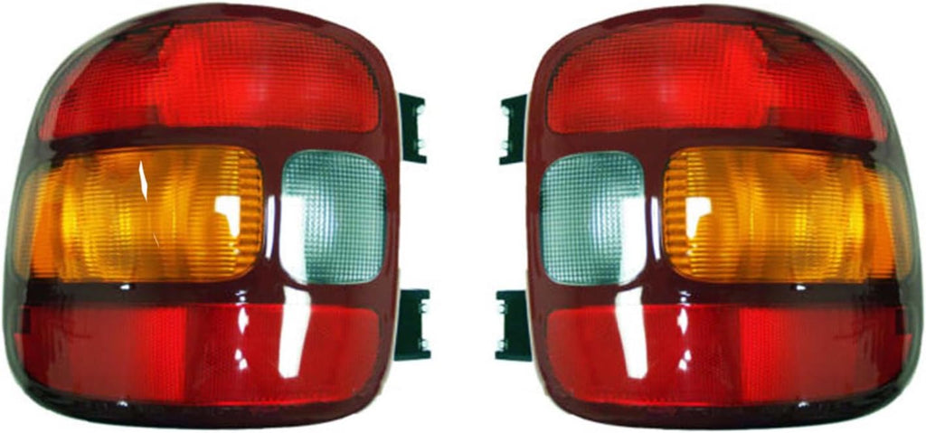 Tail Light Pair Compatible with GMC Sierra 1500 Stepside Bed 1999-03 K9254