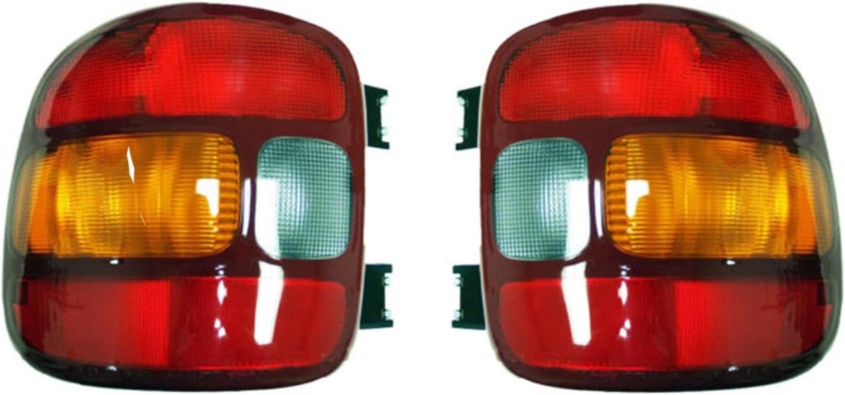 Tail Light Pair Compatible with GMC Sierra 1500 Stepside Bed 1999-03 K9254