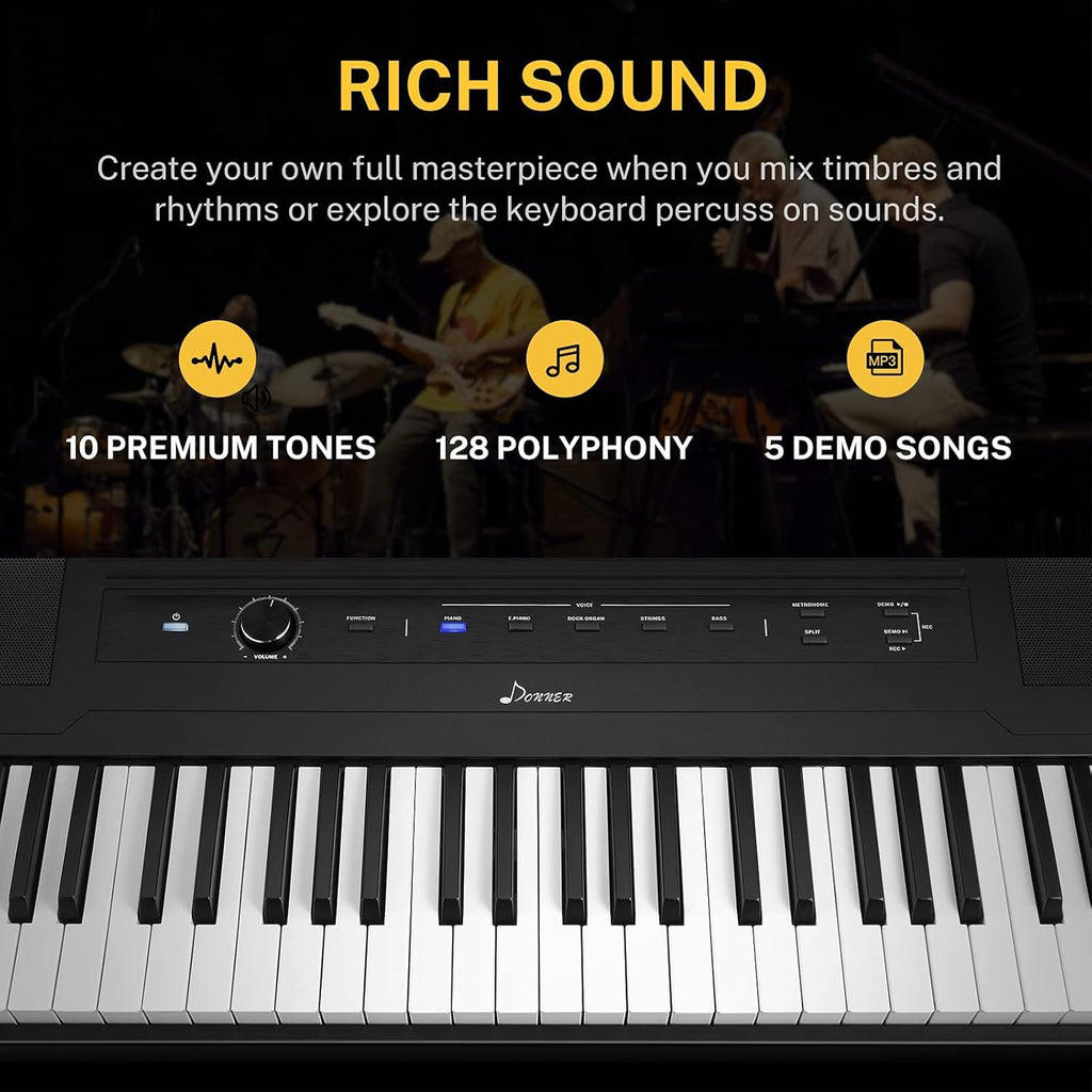 88 Key Digital Piano Keyboard with Sustain Pedal Y251