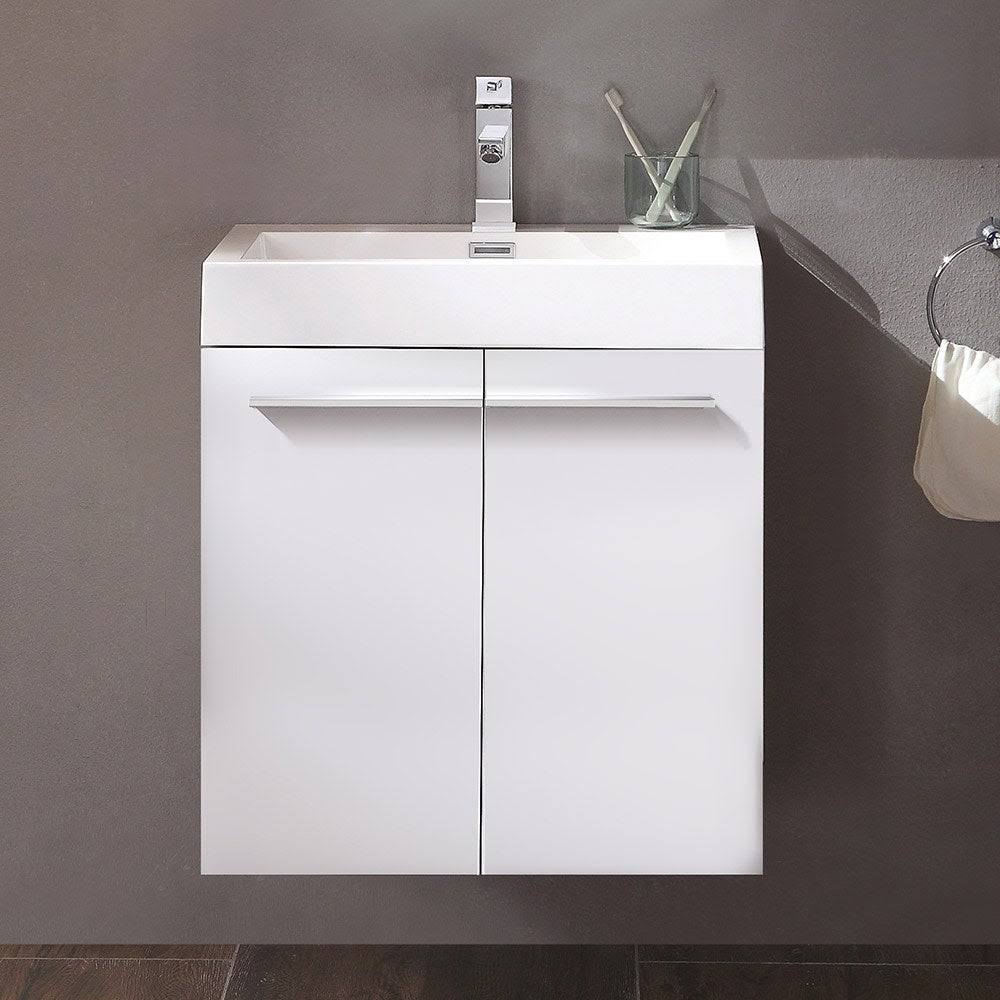 Walnut Bathroom Cabinet with Integrated Sink S965040